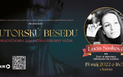 „Kde končí kniha, tam začína literárny večer” / Lucia Sasková 19. 5. 2022