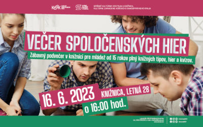 Večer spoločenských hier – 16. 6. 2023