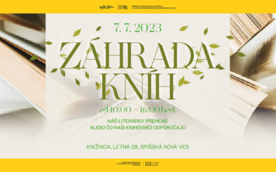 Záhrada kníh – 07. 07. 2023