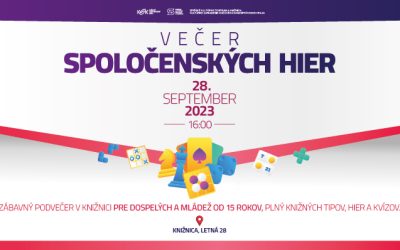 Večer spoločenských hier – 28. 9. 2023