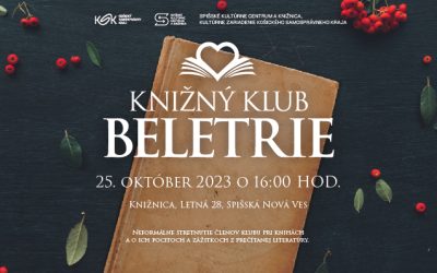 Knižný klub beletrie – 25. 10 . 2023