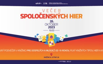 Večer spoločenských hier – 26. 10. 2023