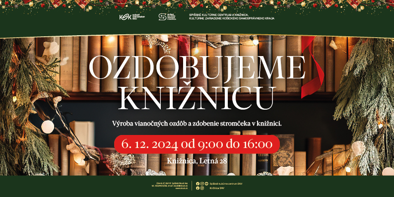 Ozdobujeme knižnicu – 6. 12. 2024