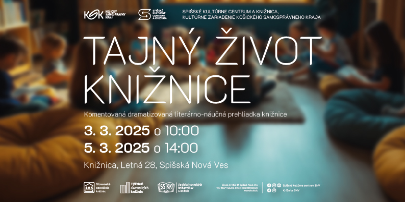 Tajný život knižnice – 3. 3. 2025 a 5. 3. 2025