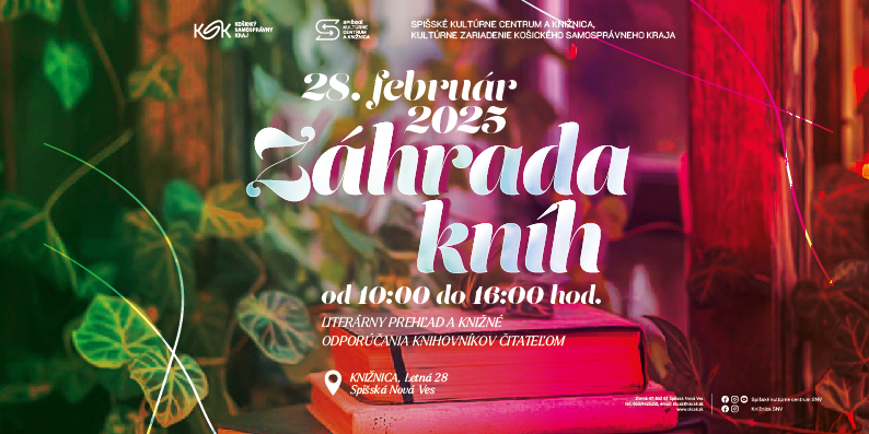 Záhrada kníh – 28. 2. 2025