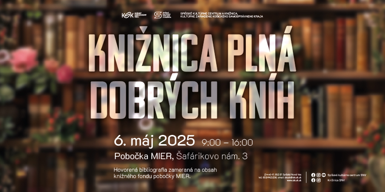 Knižnica plná dobrých kníh – 6. 5. 2025