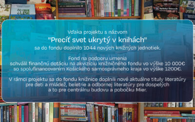 Precíť svet ukrytý v knihách