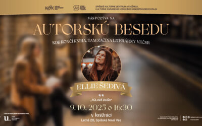 „Kde končí kniha, tam začína literárny večer“ / Ellie Šedivá – 9. 10. 2025