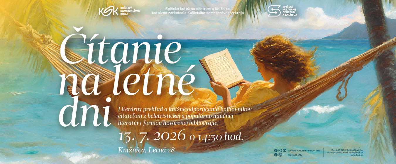 ČÍTANIE NA LETNÉ DNI 13.7.2026 BANNERY_Web SKCaK 1350x561px