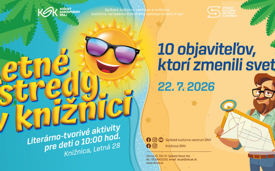 Letné stredy v knižnici – 22. 7. 2026