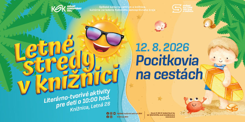 Letné stredy v knižnici – 12. 8. 2026