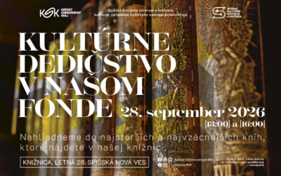 Kultúrne dedičstvo v našom fonde – 28. 9. 2026