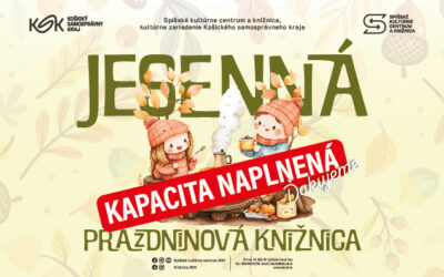 „Jesenná“prázdninová knižnica 29. 10. – 30. 10. 2026